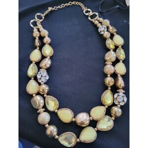 Vintage Peridot Necklace 18 Inch 1950s. Beautiful Old Hollywood